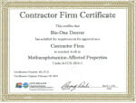 Decon Firm Certified